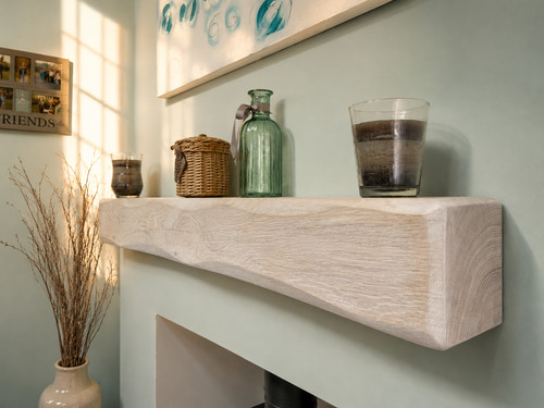 15cm limed solid oak - 10,