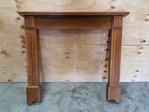Wooden fireplace surround - fireplace, /