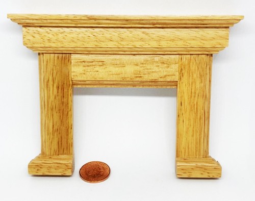 Dolls house wooden - house, fireplace