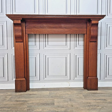 Retro Wooden Fireplace