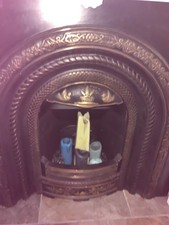 cast iron fireplace insert &