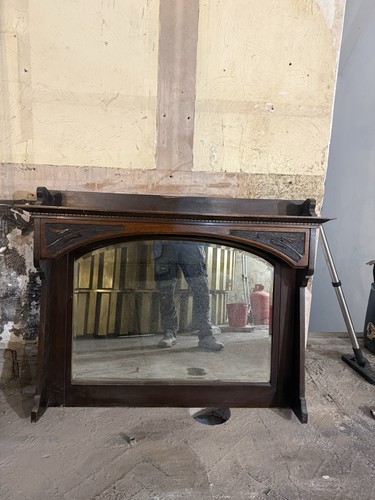 Antique style overmantel - style,
