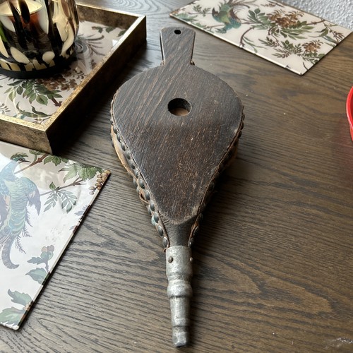 Victorian wooden firebellows - wooden,