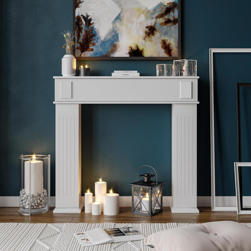Fireplace surround wooden - fireplace,
