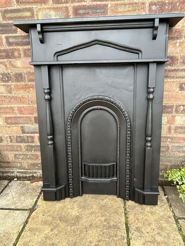 Wooden fireplace and - wooden,